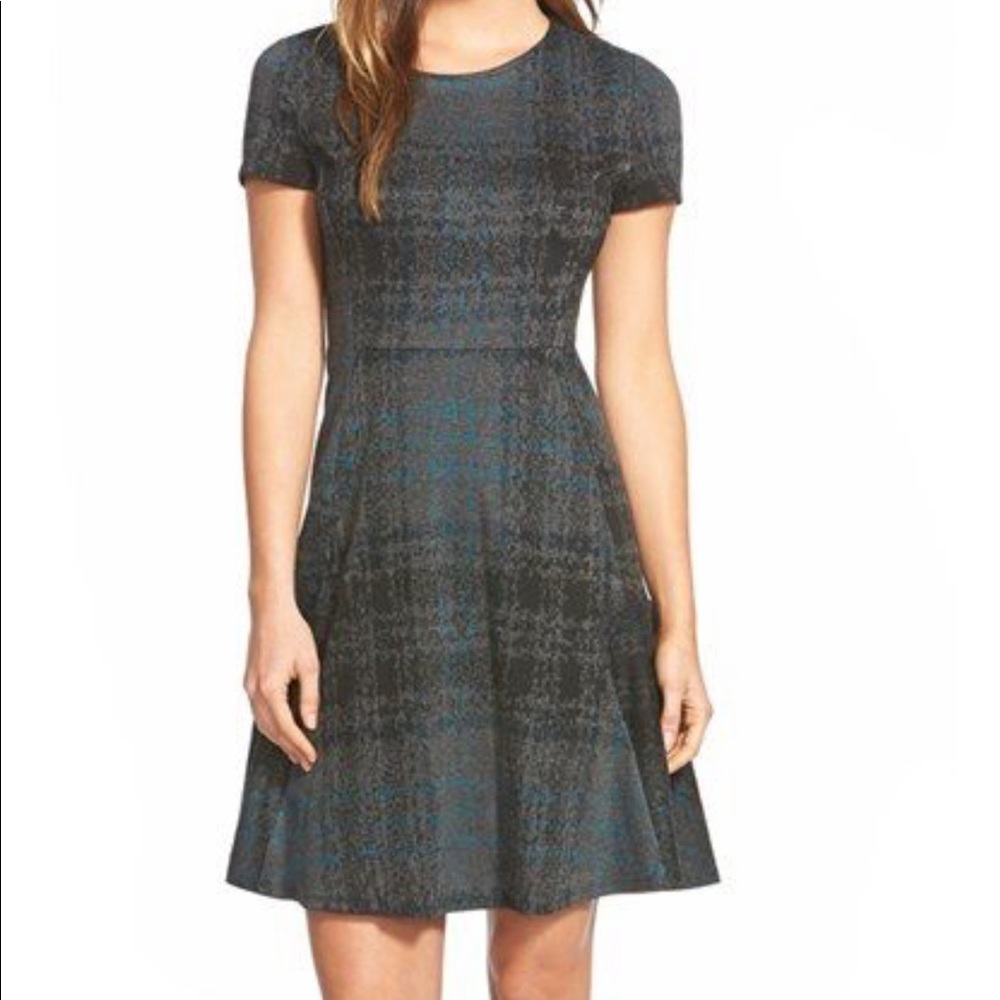 NWT Betsey Johnson Print Ponte Fit & Flare Dress